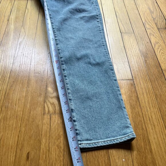 Madewell Size 30 Light Wash Blue High Rise Knee Rip The Perfect Vintage Jeans - Picture 9 of 14
